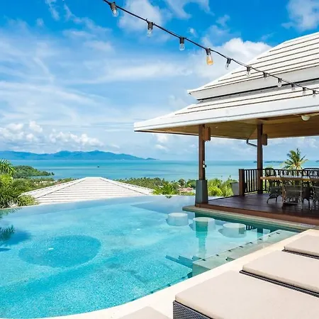 5 Bed Sea View Villa In Bophut - Kbr25 Koh Samui Exterior photo