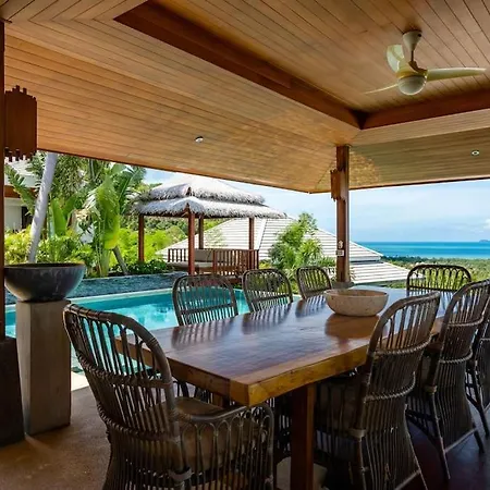 5 Bed Sea View Villa In Bophut - Kbr25 Koh Samui Exterior photo
